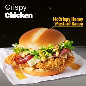 Crispy Chicken McCrispy Honey Mustard Bacon